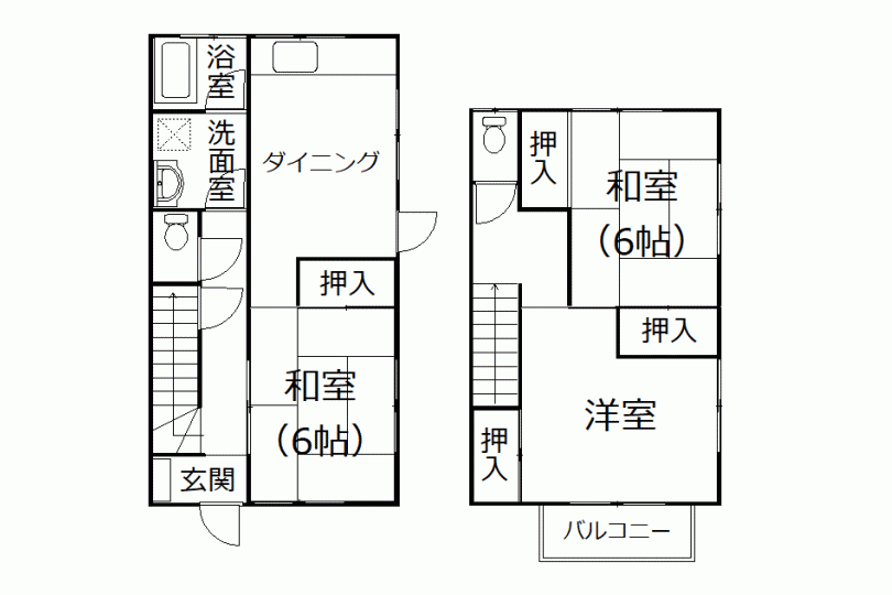 湯河原町中央2丁目 井上テラス B-1 人気のメゾネット 3DK 生活便利 画像16