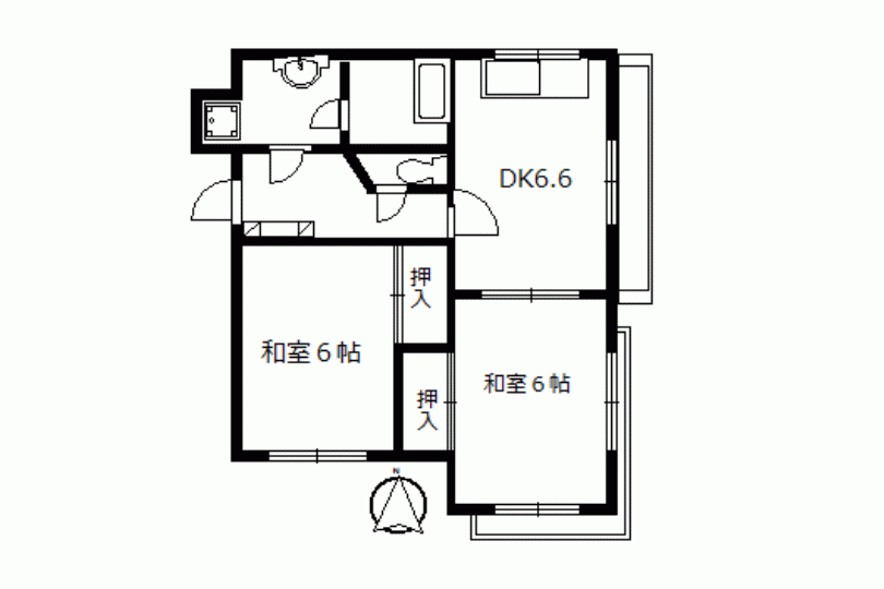 湯河原町宮上　第二大滝マンション　源泉かけ流し家族風呂有　3階2DK 画像12