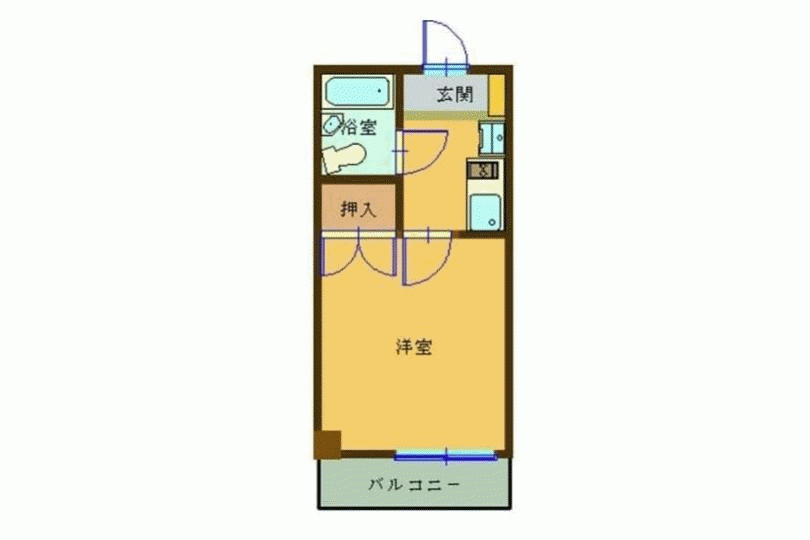 サンライズ杉山　最上階　1K　海徒歩圏内 画像9