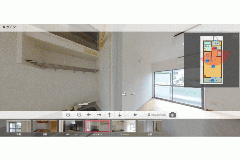 サンライズ杉山　最上階　1K　海徒歩圏内 パノラマ