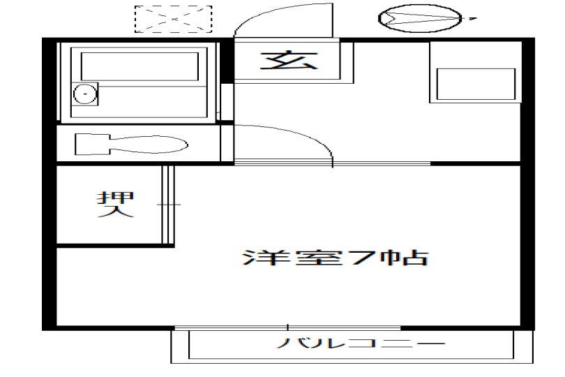 湯河原町宮下 オレンジハイツ 角部屋1K 画像18