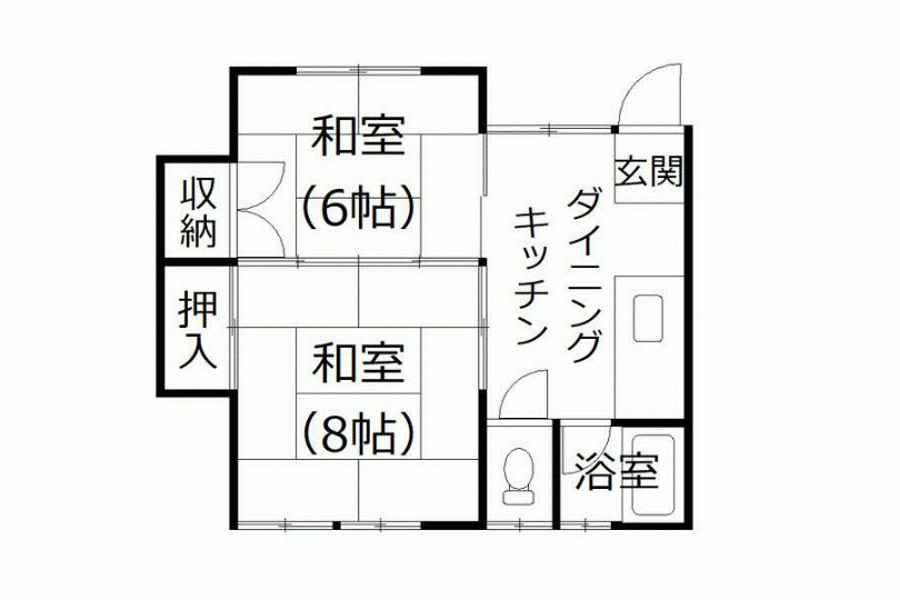 湯河原町土肥　第二御広荘 　角部屋2DK 画像14