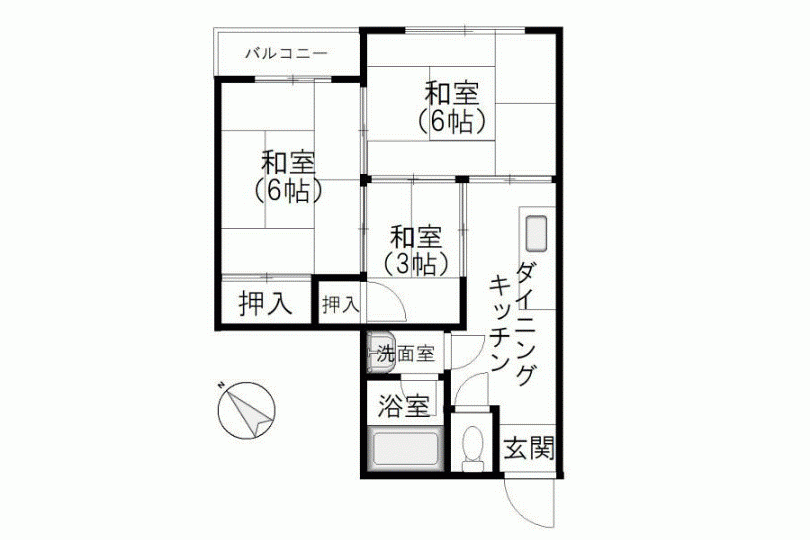 熱海市水口町　キャピタル美代元201　駅徒歩8分の3DK 画像12