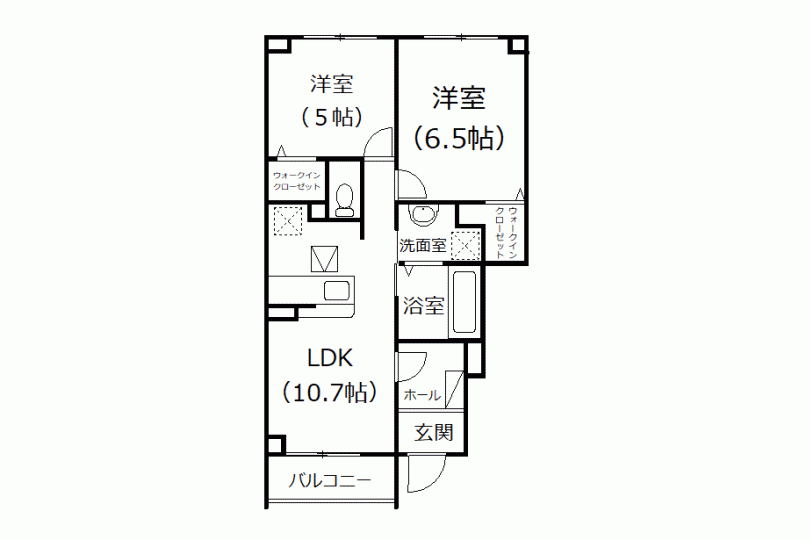 湯河原町宮上　ノーブル・テルマエ　102　2LDK　新築　ペット共生物件 画像2