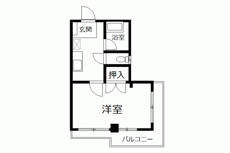 サンライズ杉山　303　最上階　1K　海徒歩圏内 画像13