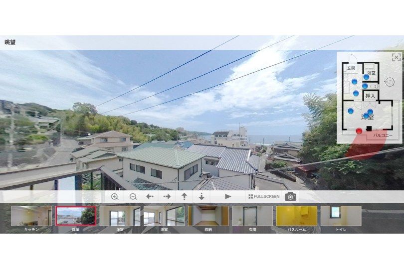 サンライズ杉山　303　最上階　1K　海徒歩圏内 パノラマ