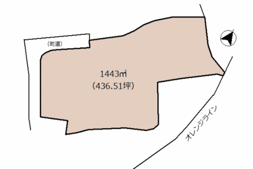 湯河原町宮下　湯河原駅750ｍ・海眺望の広い敷地　約437坪売地 画像7