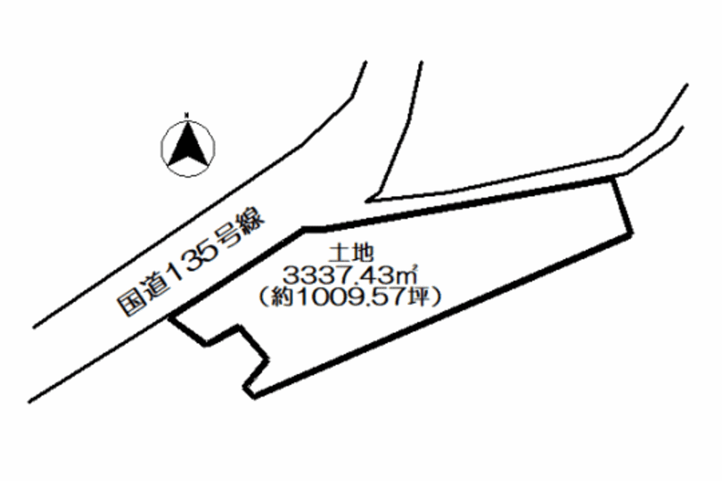 熱海市泉　相模湾目の前　国道135号線沿い約1009坪売地 画像7