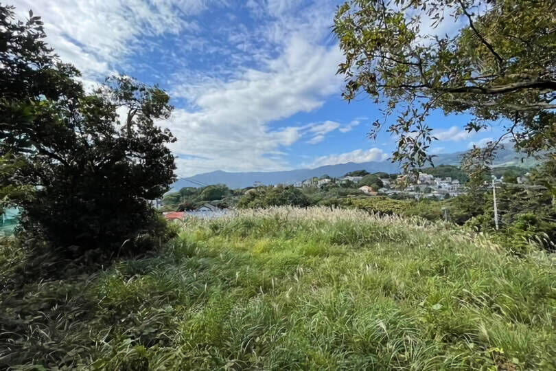 真鶴町真鶴 海・山・町並み眺望 約421坪土地 高台