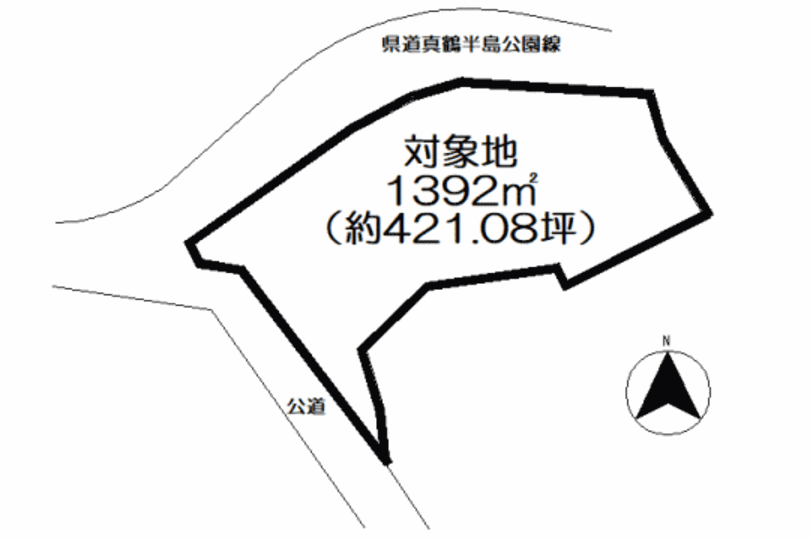 真鶴町真鶴　海・山・町並み眺望　約421坪土地　高台 画像11