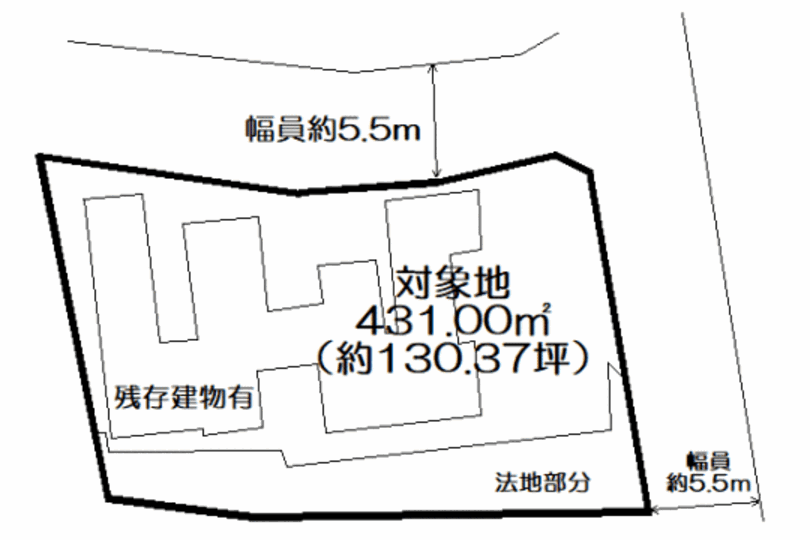 湯河原町宮上　約130.37坪古家付土地　温泉引込可 画像6