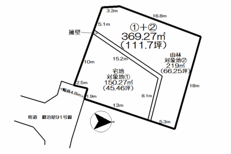 湯河原町鍛冶屋　家庭菜園を楽しみたい方におすすめ　陽当り良好の約111坪売地 画像5