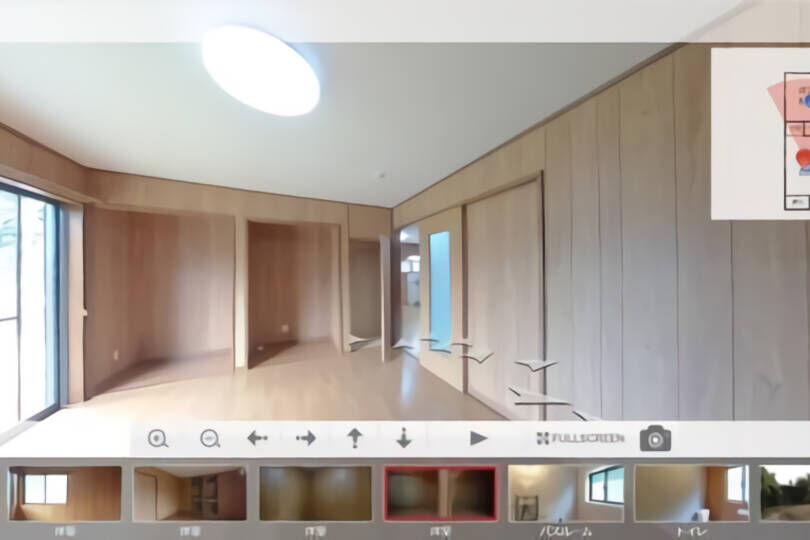 湯河原町宮上　家庭菜園のできるお庭付き　平屋建2LDK+S パノラマ