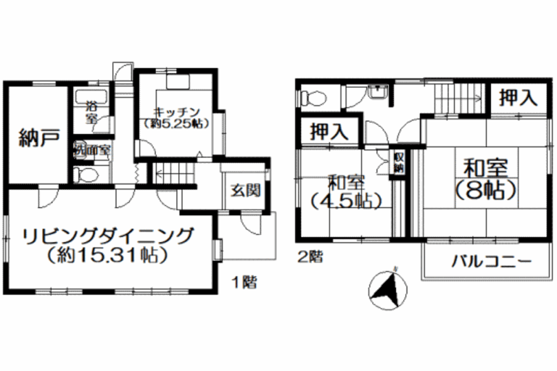 湯河原町吉浜　定住にもおすすめ　庭付き2LDK+S戸建 画像13