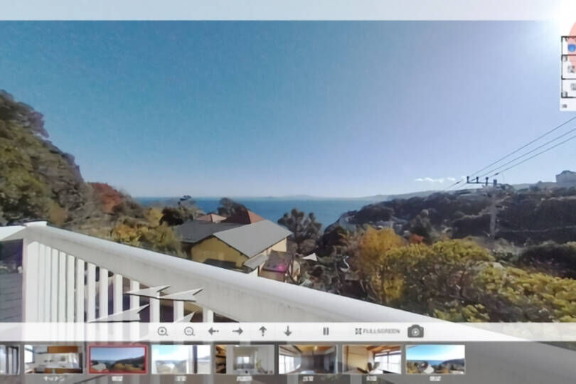 熱海市伊豆山　設備充実　7LDK+2S　3階建て大型邸宅！ パノラマ