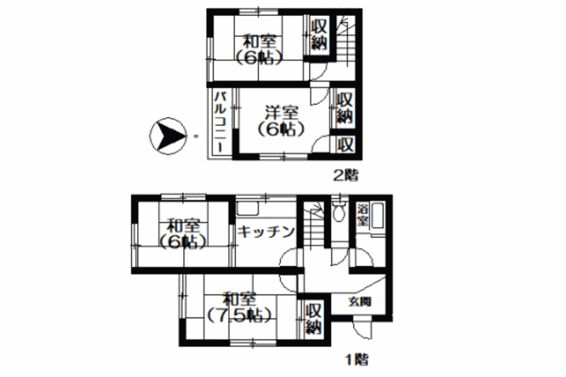 湯河原町吉浜　全室二面採光の明るい4K戸建 画像7
