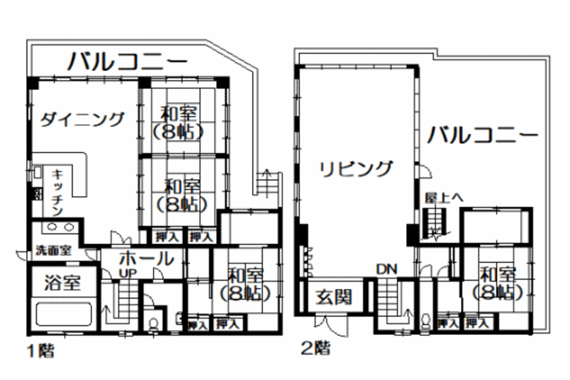 熱海市泉 開放的な海の景色を愉しむ 屋上付き4LDK 画像12