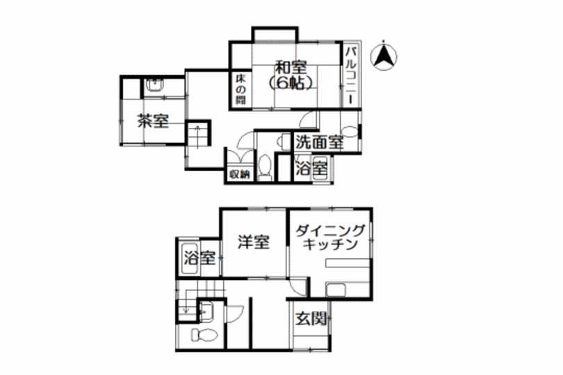 熱海市泉 温泉付き分譲地内 2DK+茶室 相模湾眺望 画像11