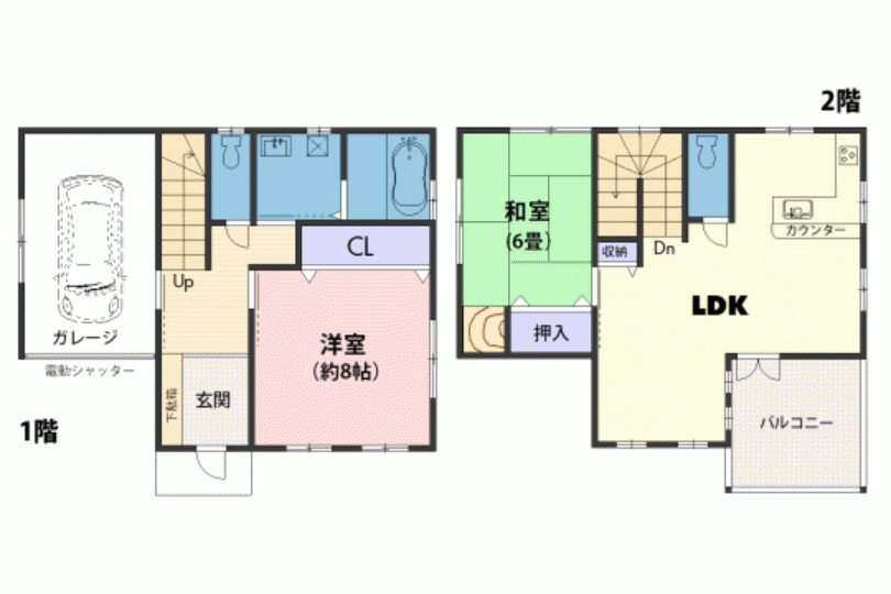 湯河原町中央1丁目 駅・海徒歩圏 生活便利 ガレージ付き2LDK 画像13