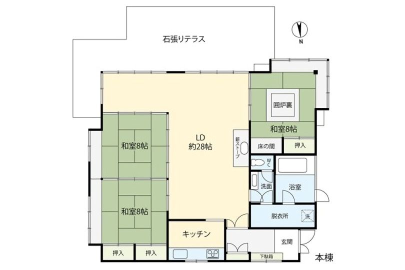 湯河原万葉郷 別荘感あふれる和風平屋邸宅+別棟付 リフォーム済 画像13
