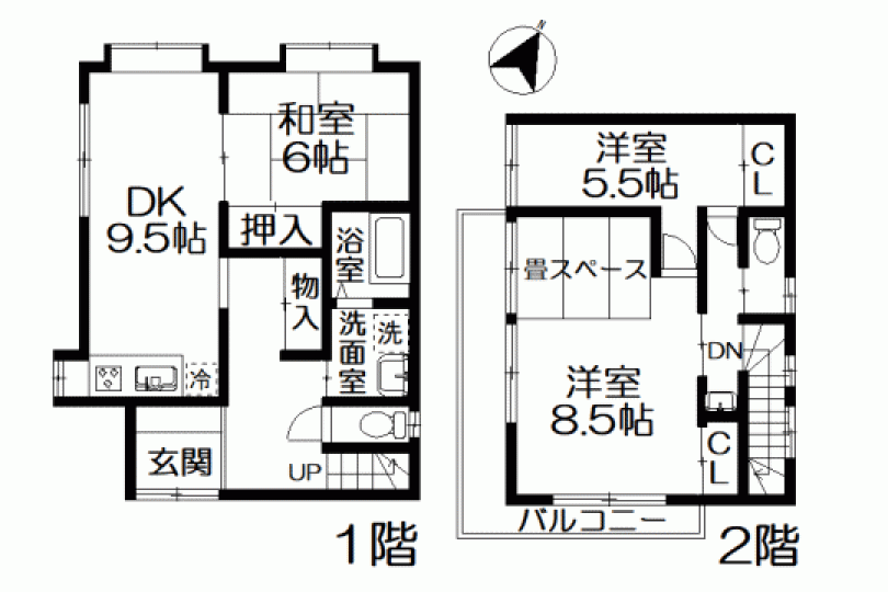 湯河原町吉浜 東南向きL字バルコニーで陽当たり良好 庭付き3DK 画像13