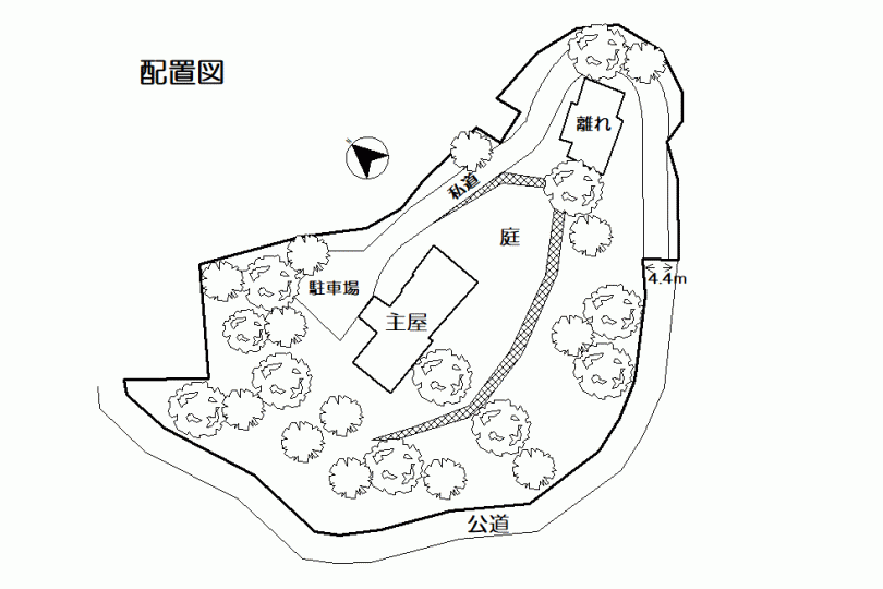 湯河原町宮下　敷地面積約1450坪　高台から海・山望む緑豊かな邸宅 画像13