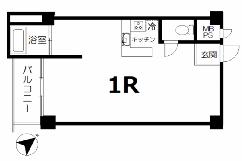東熱海マリンハイツ　4階1R　オーシャンビューリゾー...