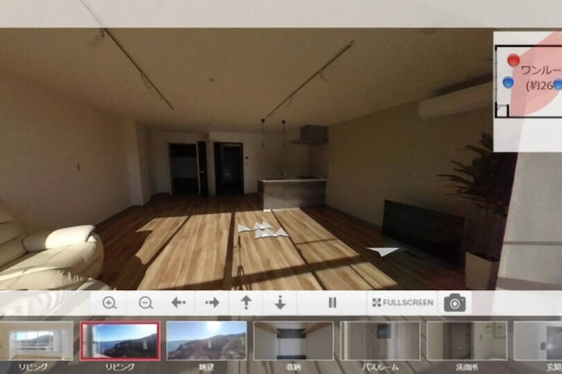 熱海アビタシオン2号棟　海眺望・リフォーム済みの美室　戸別温泉付き1R＋S パノラマ