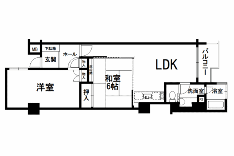 朝日フレール熱海聖ヶ丘 6階2LDK