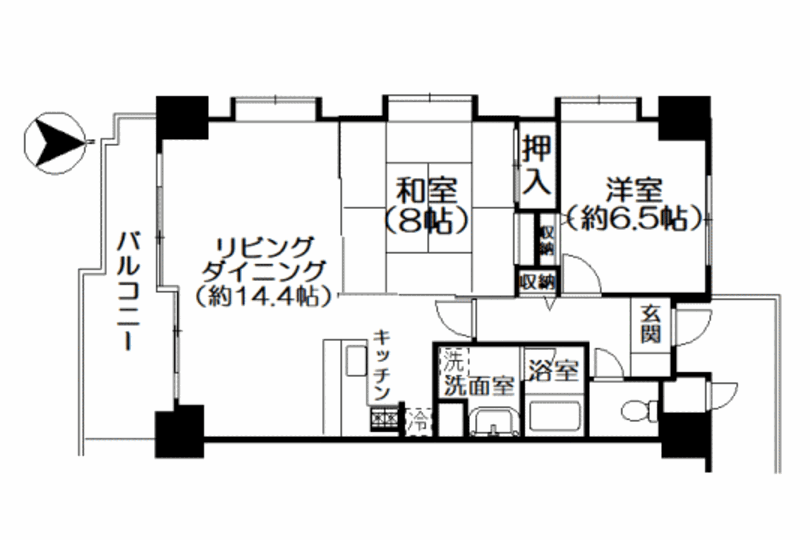スパックス熱海伊豆山　相模湾眺望　南向き角部屋2ＬＤＫ　 画像13