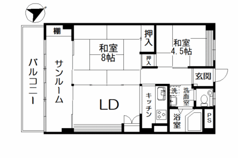 熱海アビタシオン3号棟　高台から相模湾を見渡す解放的な眺め　戸別温泉付き3K 画像7