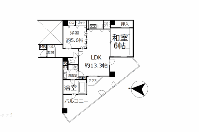 プリンスハイム湯河原　2階　2LDK　オーナーチェンジ　 画像6