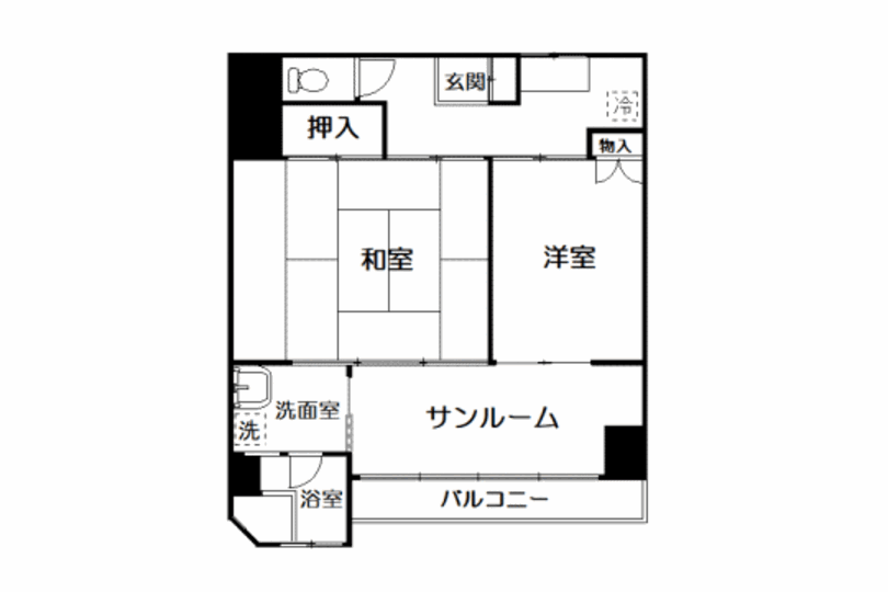 熱海アビタシオン2号棟 海・花火眺望 2階2K 画像8