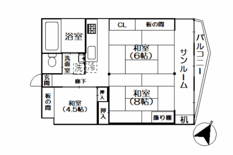 熱海アビタシオン3号棟　相模湾・花火眺望　戸別温泉付き3K 画像4