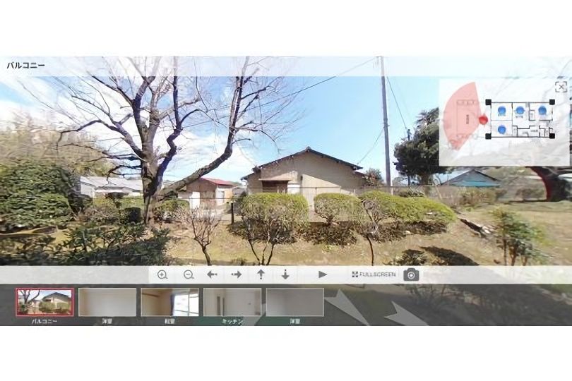 サニークレスト真鶴　真鶴駅徒歩2分　1階専用庭付3DK パノラマ