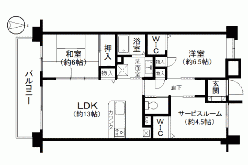 レーベンリゾシア湯河原　駅徒歩4分　温泉大浴場付き　2階2LDK+S 画像13