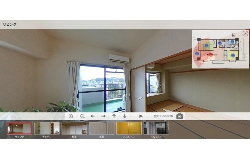 サニークレスト真鶴アネックス　二面バルコニー付2LDK角部屋 パノラマ