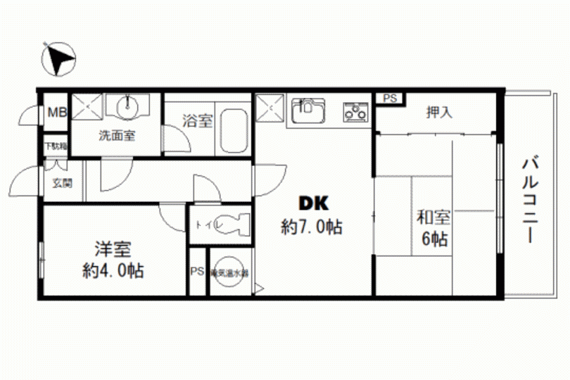 ライオンズマンション湯河原第5 海眺望・源泉かけ流し温泉堪能 2DK 画像11