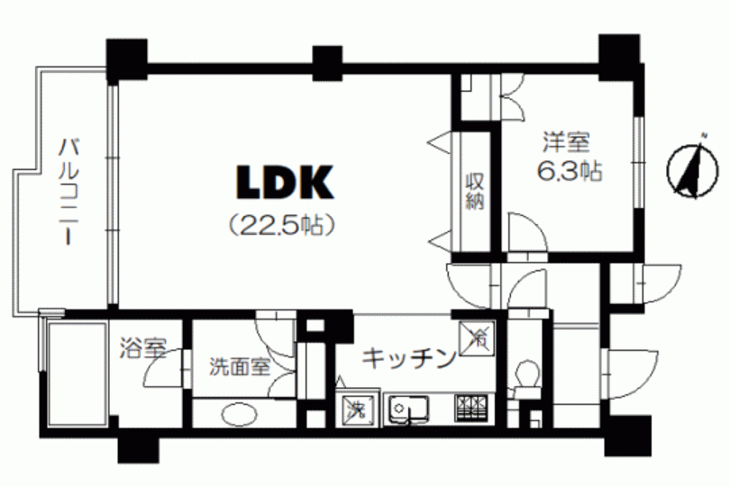 マリンバース真鶴　リフォーム済　相模湾を望む1LDK　駅徒歩圏内 画像13