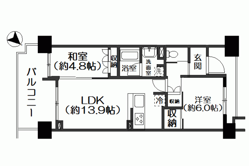 レーベンリゾシアヴェスティブルー　ペット可　フロントオーシャンビュー2LDK 画像13