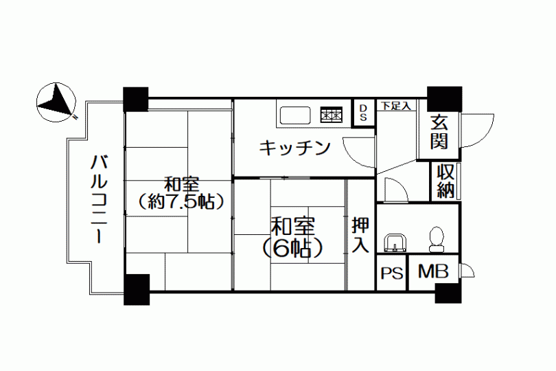 湯河原サニーハイツ　4階1LDK　源泉かけ流し大浴場 画像9