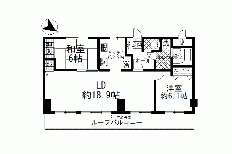 ライオンズマンション湯河原　駅徒歩5分　LDKで20帖超えの開放感 画像13