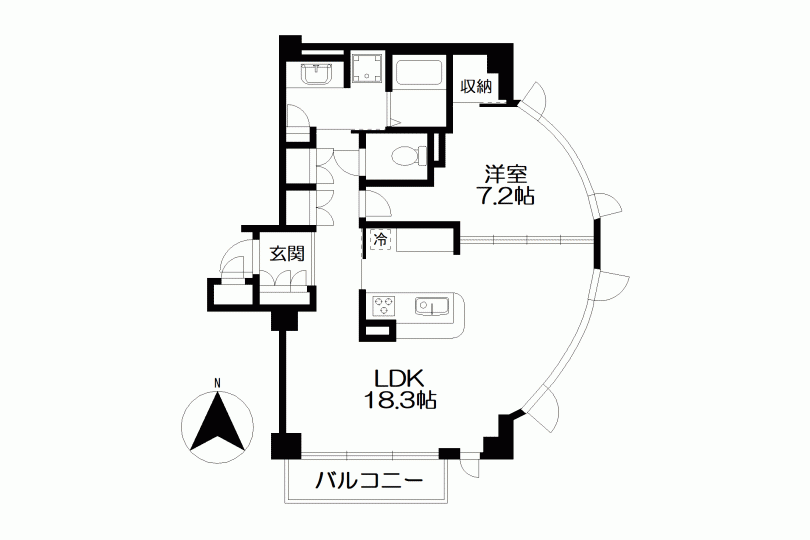 フォーシーズンズフォレスト湯河原 前面棟最上階角部屋 1LDK 画像13