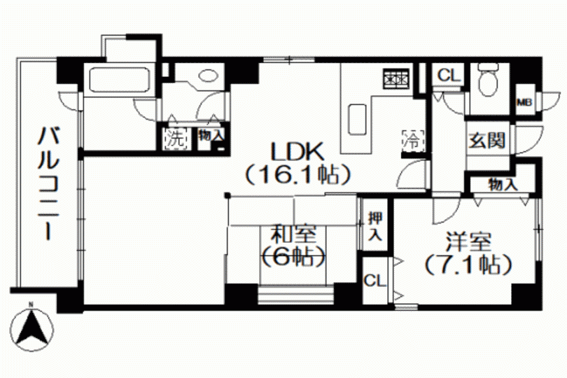 プリンスハイム湯河原 6階 2LDK 温泉大浴場付きリゾートマンション 画像5