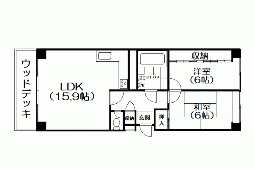フェアモンドビュー伊豆D棟 東向き 相模湾眺望 1階2LDK 画像6