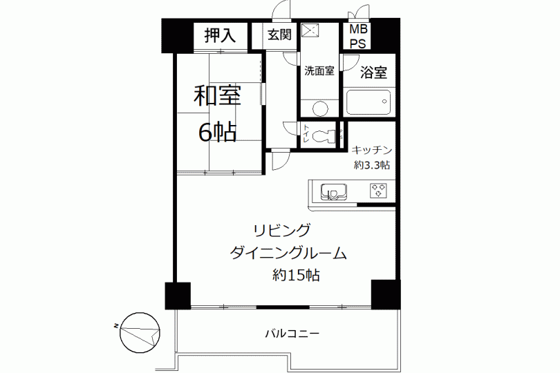 ロータリープラザ湯河原　山並み眺望　1LDK　源泉かけ流し温泉大浴場付 画像13